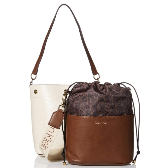 Calvin Klein 2-in-1 Signature Bucket Bag - Picture 2 of 7